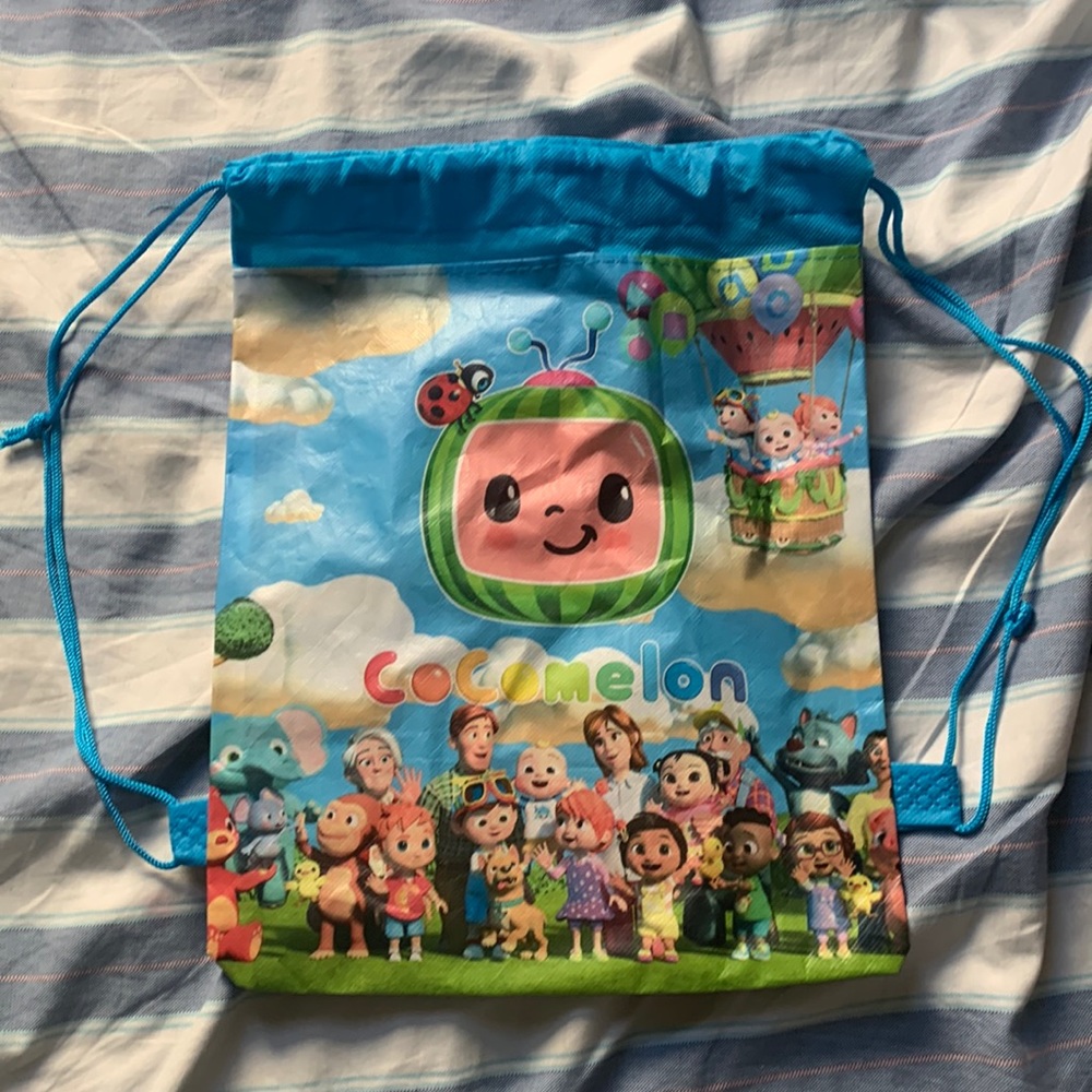 Cocomelon Youth Resuseable Drawstring Bookbag